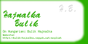 hajnalka bulik business card